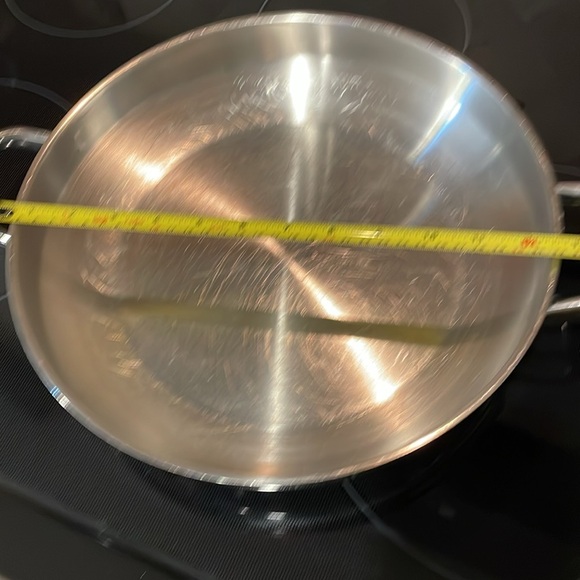 Shiny wok pan by Silampos 12” wide at top Two handles Some scratches on inside. - Picture 4 of 5